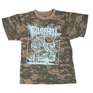 Full of Hell Band Shirt Camo Tour Tee 2019 Medium Grindcore Powerviolence Metal